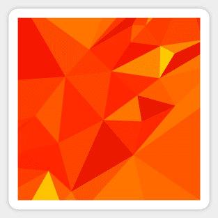 Carrot Orange Abstract Low Polygon Background Sticker